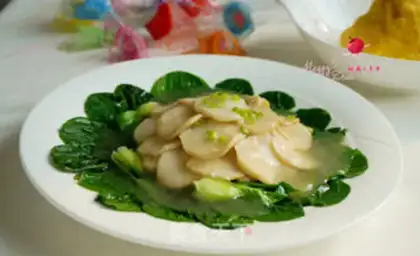 Make Squealing the abalone mushrooms step 16