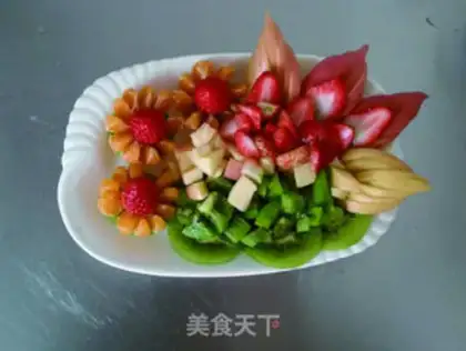 Make Flowers of rich fruit salad step 8