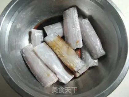Make Air-cuttered fish step 1