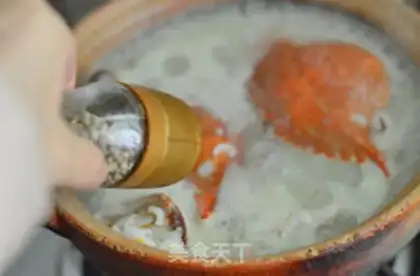 Make Crab porridge step 7