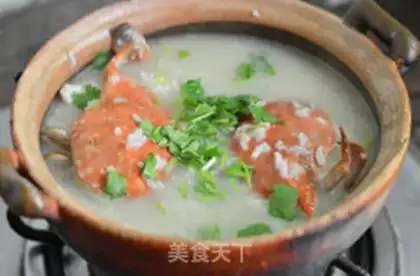 Make Crab porridge step 8