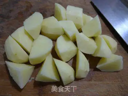 Make Water burns potatoes step 1