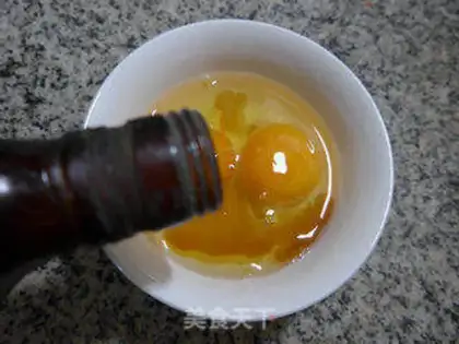 Make Eggs and lamb fried rice step 2