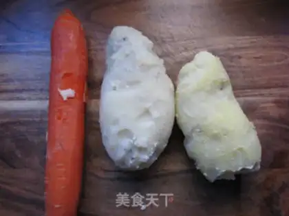 Make Milk mashed salad step 0