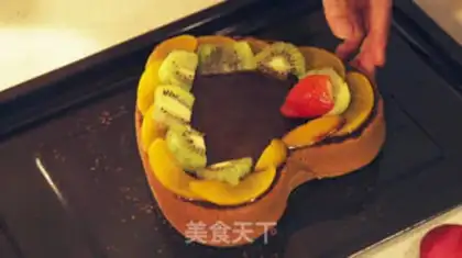 Make Heart cake step 13