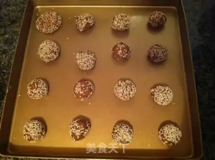 Make Red sugar sesame cookies step 6