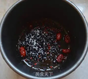 Make Red bean, black rice step 1