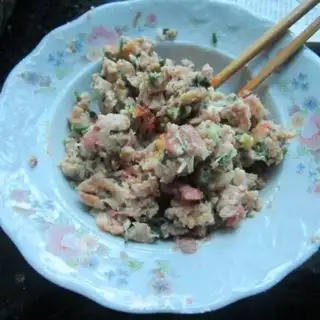 Make Fish fragrance dumplings step 1