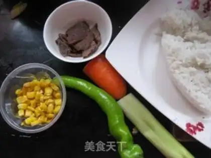 Make Corn beef fried rice step 0