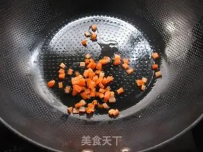 Make Corn beef fried rice step 2