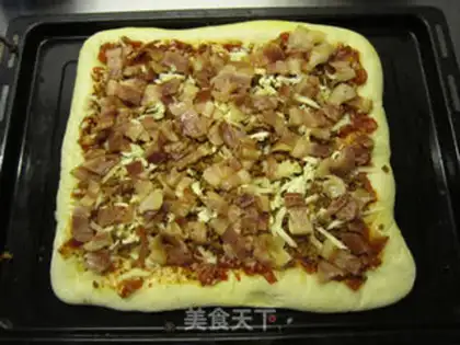 Make Big square pizza step 22