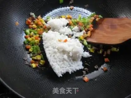 Make Corn beef fried rice step 5