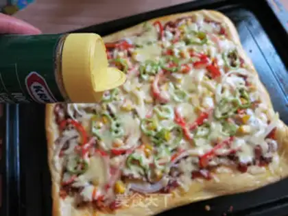 Make Big square pizza step 25