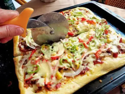 Make Big square pizza step 26