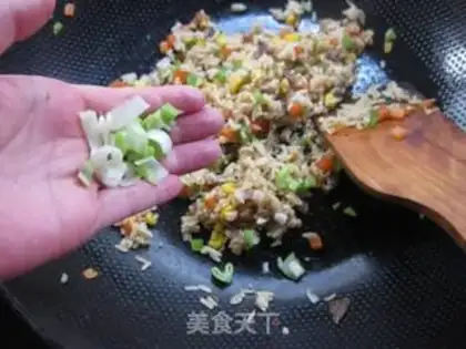 Make Corn beef fried rice step 7
