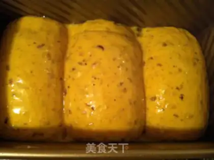 Make Pumpkin red bean toast step 7