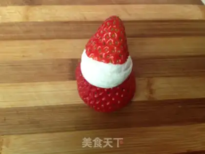 Make Strawberry Santa Tower step 16
