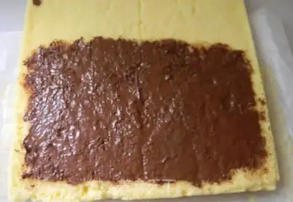 Make Chocolate cake rolls step 9