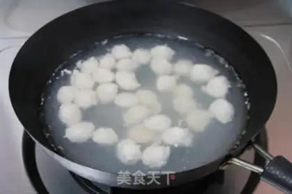 Make Chicken tofu pills with eggplant juice step 15
