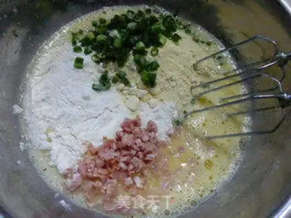 Make Onion bacon burrito step 7