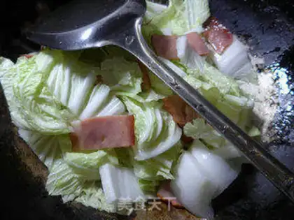 Make Bacon cabbage step 3