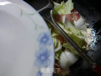 Make Bacon cabbage step 4