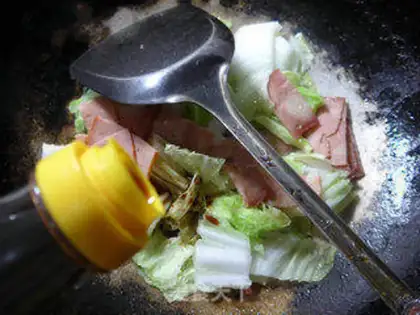 Make Bacon cabbage step 6