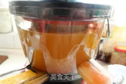Make Strawberry fresh orange juice step 5