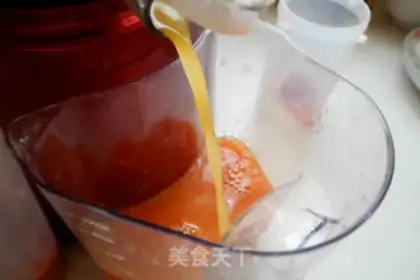 Make Strawberry fresh orange juice step 6