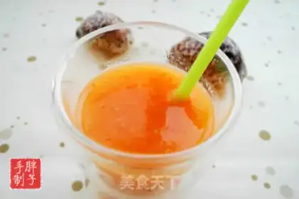 Make Strawberry fresh orange juice step 7