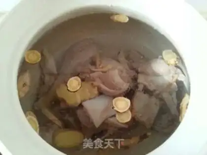 Make Duck blood fan soup step 2