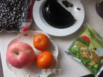 Make Coconut bean and fruit step 0