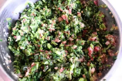 Make The moss pork dumplings step 4