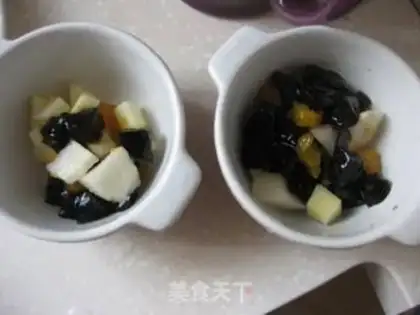 Make Coconut bean and fruit step 4