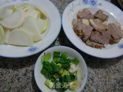 Make Lamb for radish step 0
