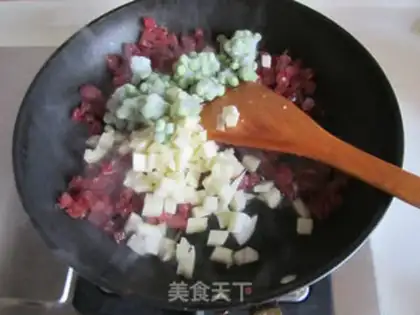 Make Sausage potato rice step 4