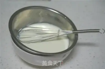 Make Milk mousse step 3