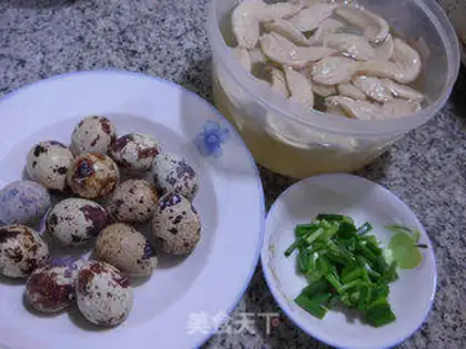 Make Soybeans fried quail eggs step 0
