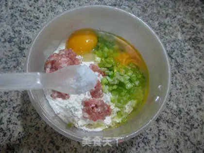 Make Celery tofu eggcake step 3