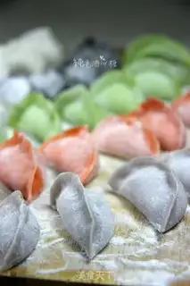 Make Five fortune dumplings step 11