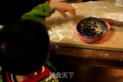 Make Five fortune dumplings step 12