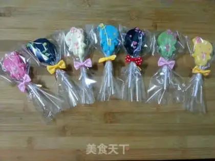 Make Baby chocolate lollipop step 13