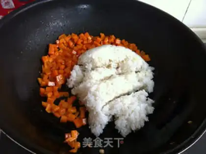 Make Egg fried rice step 3