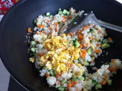 Make Egg fried rice step 6