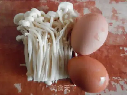 Make Egg fried golden mushrooms step 0
