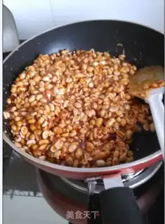Make Cracked peanut sugar step 7