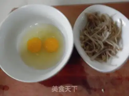 Make Egg fried golden mushrooms step 2