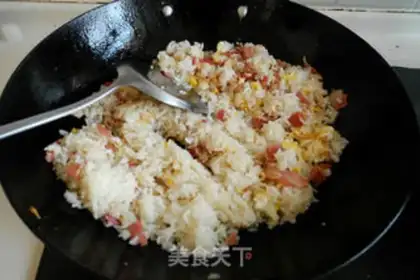 Make Bacon fried rice step 6