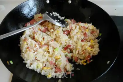 Make Bacon fried rice step 8