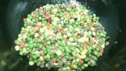 Make Gold beef peas step 6